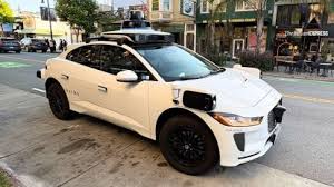 Driverless Waymo San Francisco vehicle on city street