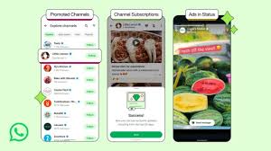 WhatsApp advertising rollout showing ads in the Updates tab on a smartphone screen