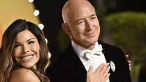 Bezos Venice wedding protest signs near Venice canal