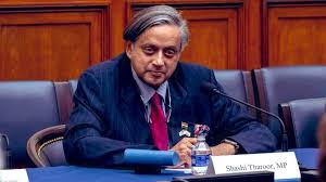 Shashi Tharoor addressing Congress differences in public interview