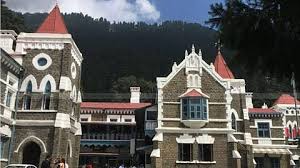 Uttarakhand High Court building where panchayat poll stay was issued