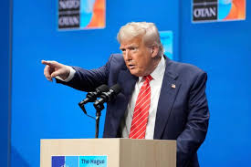 Trump India Pakistan nuclear war claim at NATO summit