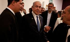 Trump Netanyahu corruption trial press conference image