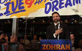 Zohran Mamdani addressing supporters amid Islamophobic attacks