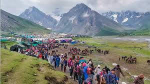 Paramilitary forces securing Amarnath Yatra 2025 convoy in Jammu