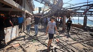 Israeli airstrike on Gaza café kills civilians before peace talks