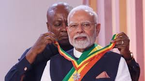 Countries that conferred foreign honours on PM Modi from 2016 to 2025