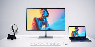 BenQ MA320U 4K monitor front view for MacBook Pro setup