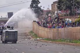 Protesters clash with police during Kenya Saba Saba Protests 2025 in Nairobi