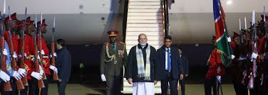 PM Modi in Windhoek", "Modi's visit to Namibia