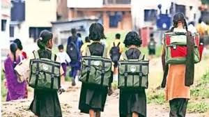 Children studying in secular schools in Kerala, India