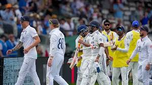 IND vs ENG Test match Jadeja celebrates wicket in thrilling contest