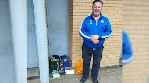 England vs India autograph hunter with signed cricket bats