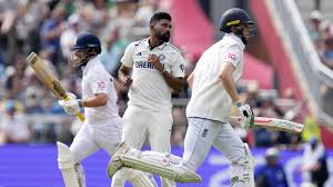 Jasprit Bumrah bowling during India’s nightmarish day at Old Trafford