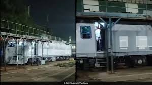 Indian Railways hydrogen-powered coach prototype.