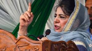 Mehbooba Mufti speaking about Kashmir dialogue in Anantnag