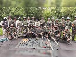 Weapons recovered in Manipur arms cache recovery operation