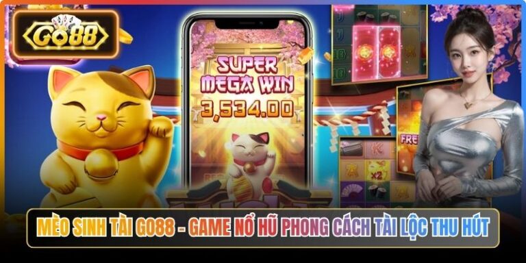 Mèo Sinh Tài Go88 – Game Nổ Hũ Phong Cách Tài Lộc Thu Hút 2 Mèo Sinh Tài Go88