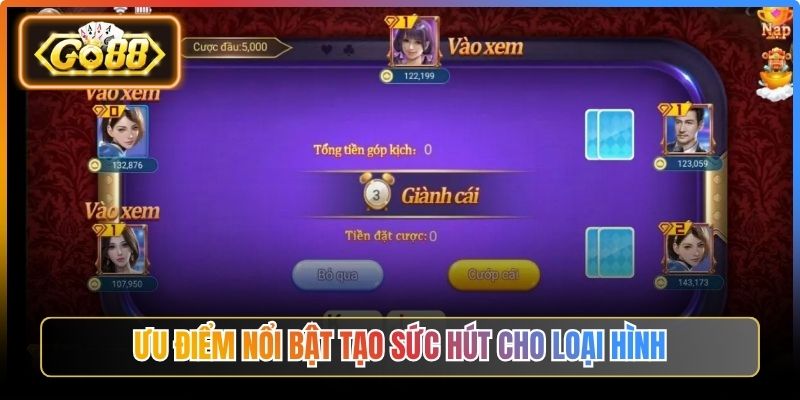 Xì Dách Go88 – Đổi Thưởng Hấp Dẫn Và Dễ Dàng Tiếp Cận 3 Ưu điểm nổi bật tạo sức hút cho loại hình